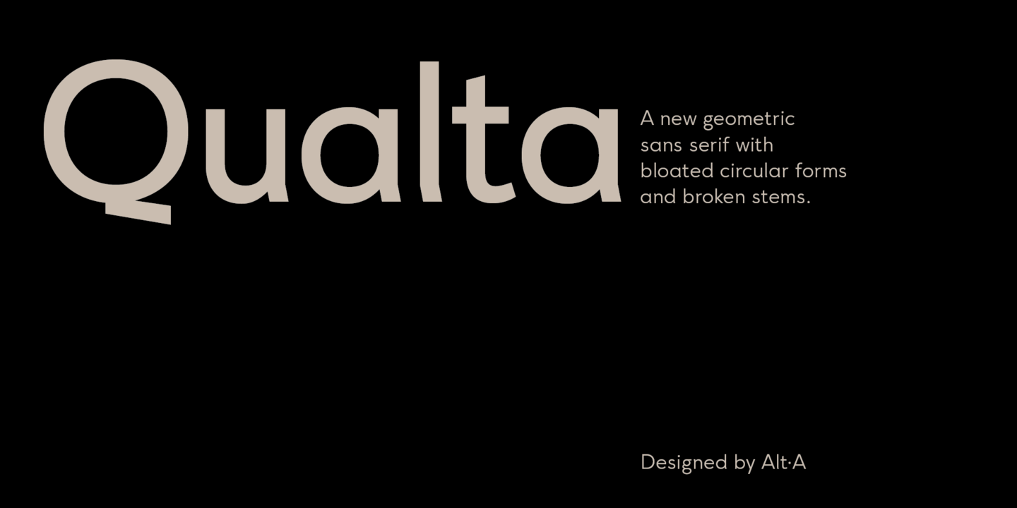 Przykładowa czcionka Qualta #1